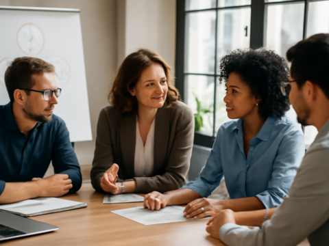 Silos abbauen: Offene Kommunikation und interdisziplinäre Zusammenarbeit fördern Effizienz und Innovation im Team.