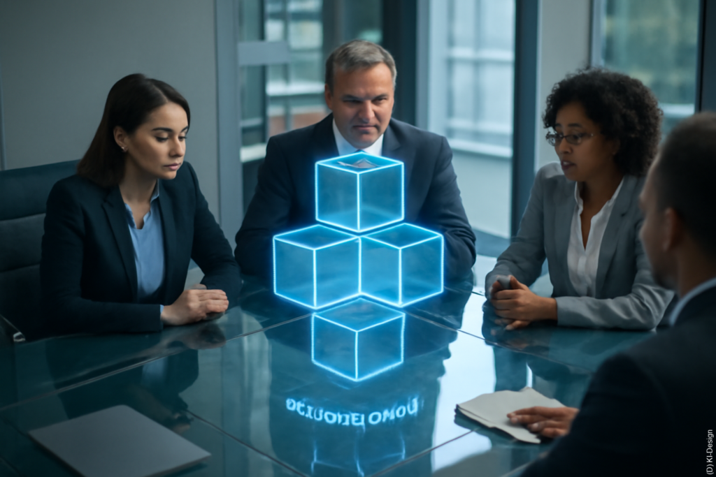 Blockchain senkt Kosten durch Transparenz, Automatisierung und effiziente Ressourcenteilung in Unternehmen.